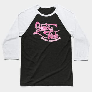 Scratch & Ride Brand (Pink Logo) Baseball T-Shirt